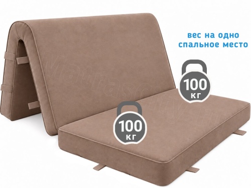 Складной матрас Лайт Флекс 12 Тоффи (аккордеон) фото 4